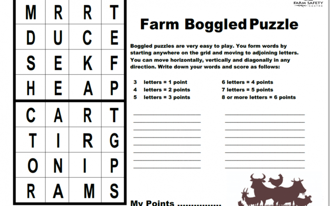 Farm Safety – Boggled Puzzle