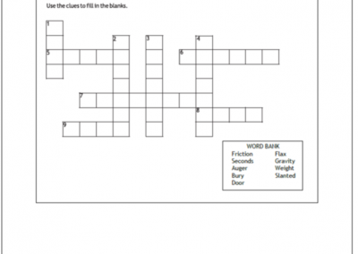 Don’t Get Caught in Grain – Crossword