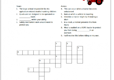 Safety is in My Hands – Crossword Puzzle